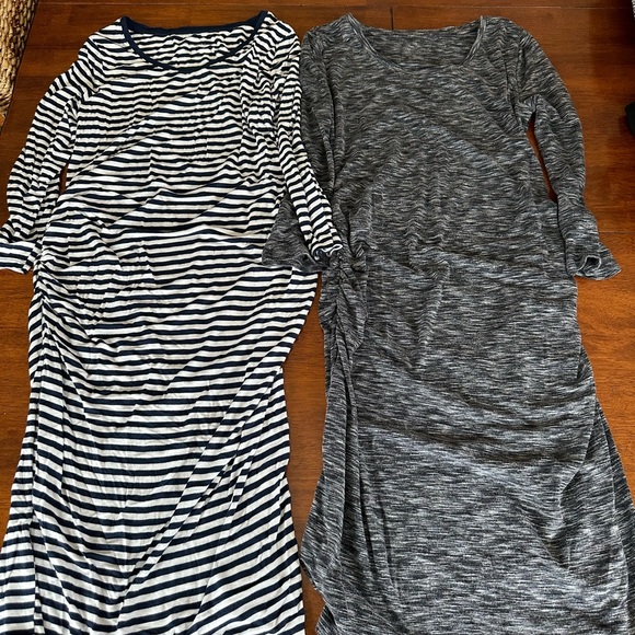 Lot of 8 cotton maternity dresses. Size xs/s various colors and patterns - Picture 3 of 4